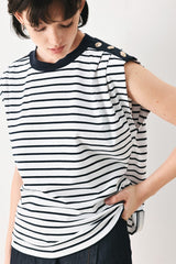 EVERYDAY COOL STRIP KNIT TOP - Flying Tomato - Flyclothing LLC