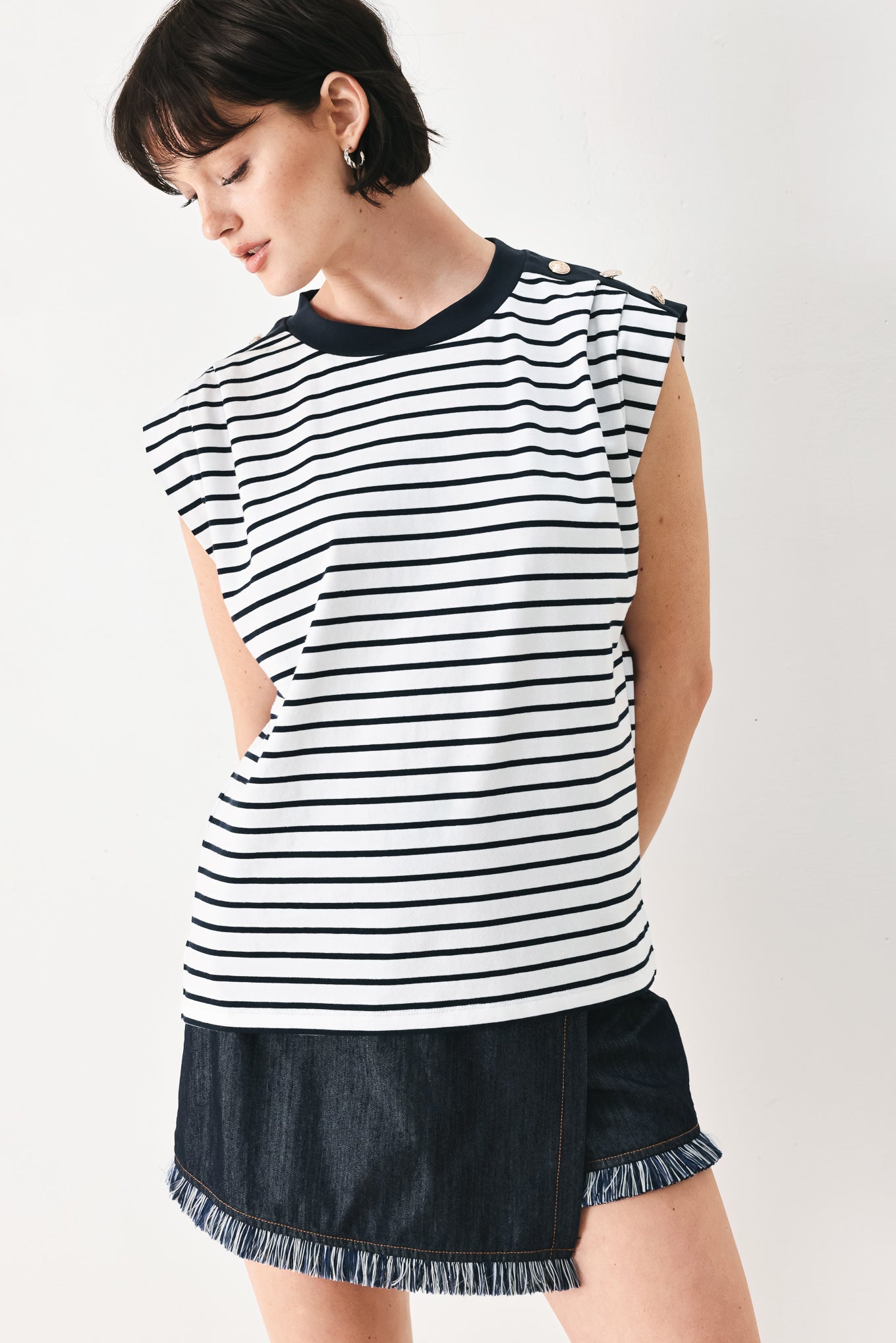 EVERYDAY COOL STRIP KNIT TOP - Flying Tomato - Flyclothing LLC