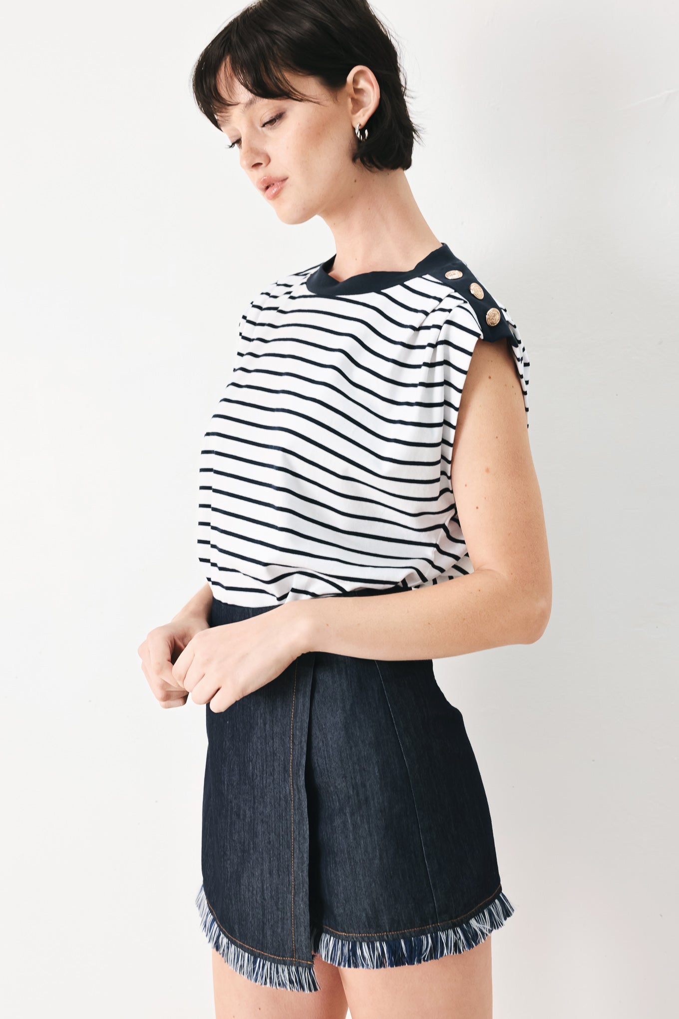 EVERYDAY COOL STRIP KNIT TOP - Flying Tomato - Flyclothing LLC