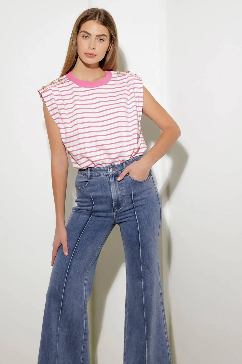 FEELING SPECIAL PINK KNIT TOP - Flying Tomato - Flyclothing LLC