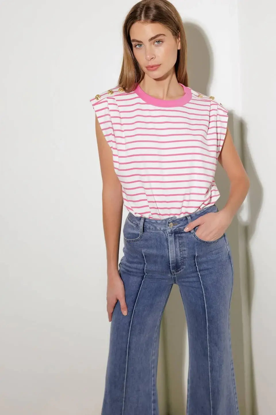 FEELING SPECIAL PINK KNIT TOP - Flying Tomato - Flyclothing LLC