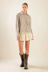 AWAITING LOVE WOVEN TOP - Flying Tomato - Flyclothing LLC