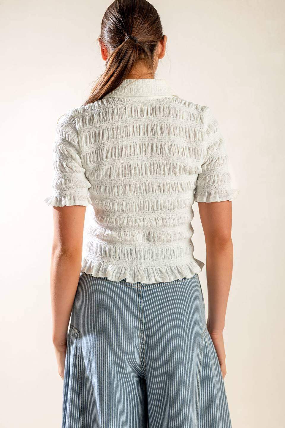 PICNIC AT SUNSET WOVEN TOP - Flying Tomato - Flyclothing LLC