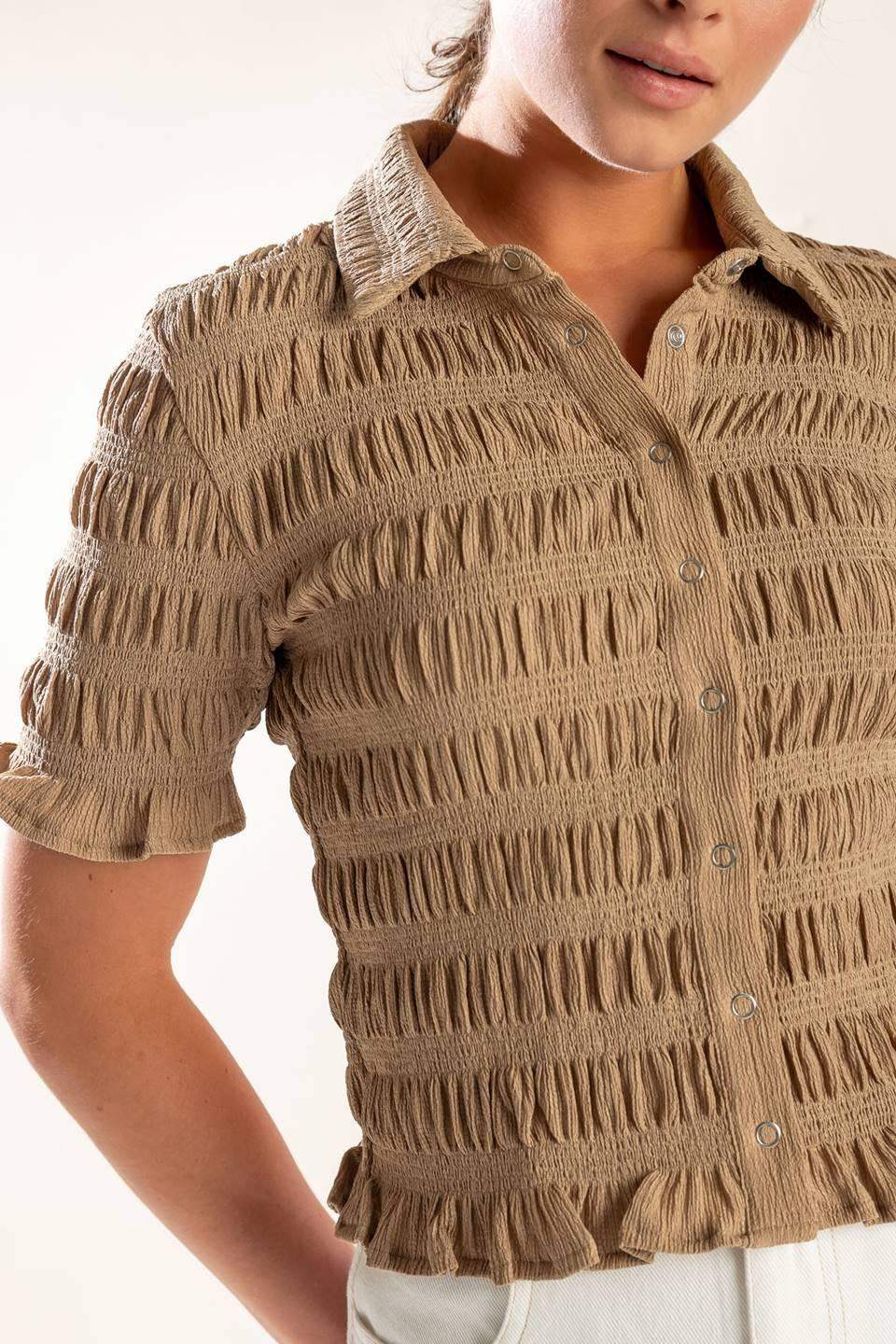 PICNIC AT SUNSET WOVEN TOP - Flying Tomato - Flyclothing LLC