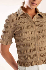 PICNIC AT SUNSET WOVEN TOP - Flying Tomato - Flyclothing LLC