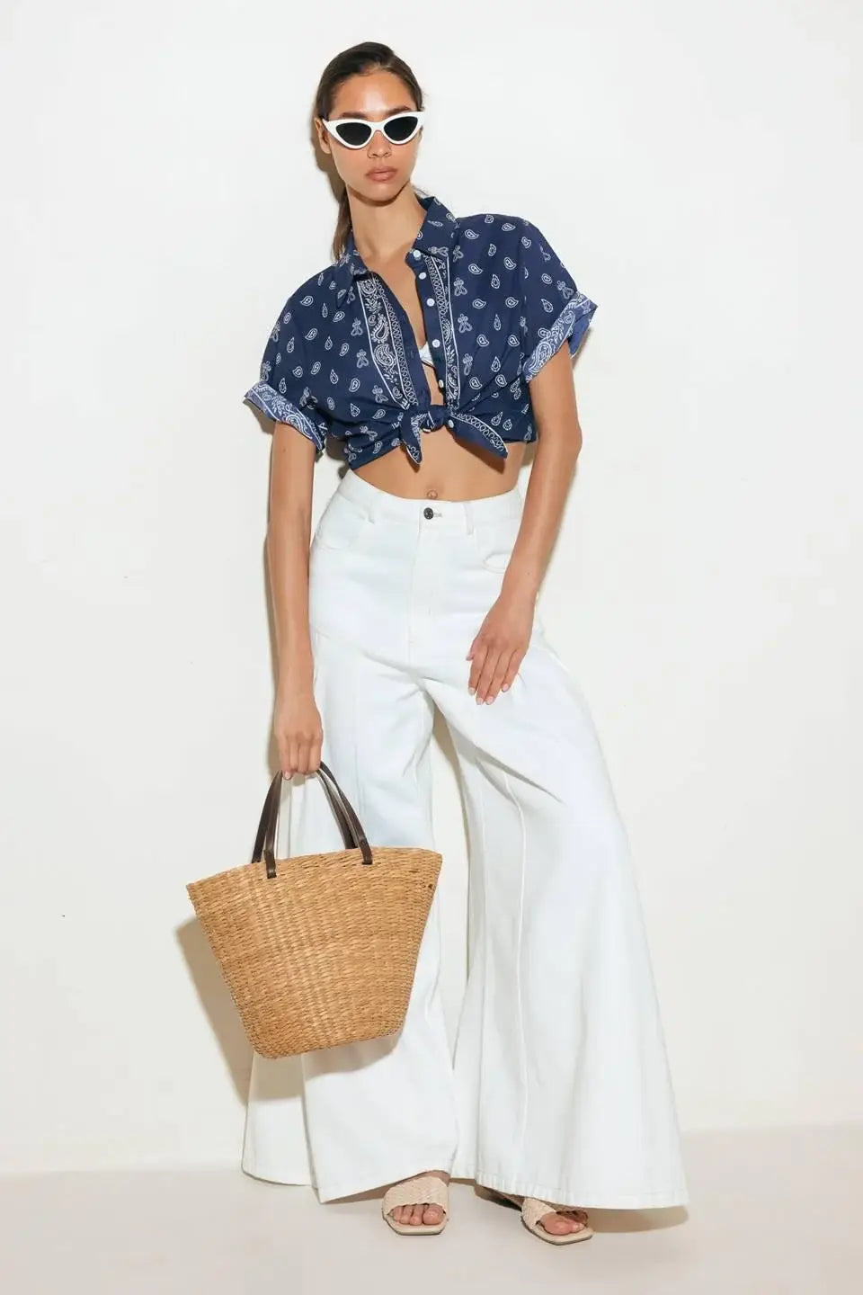 SUNKISSED MEADOW WOVEN SHIRT - Flying Tomato - Flyclothing LLC