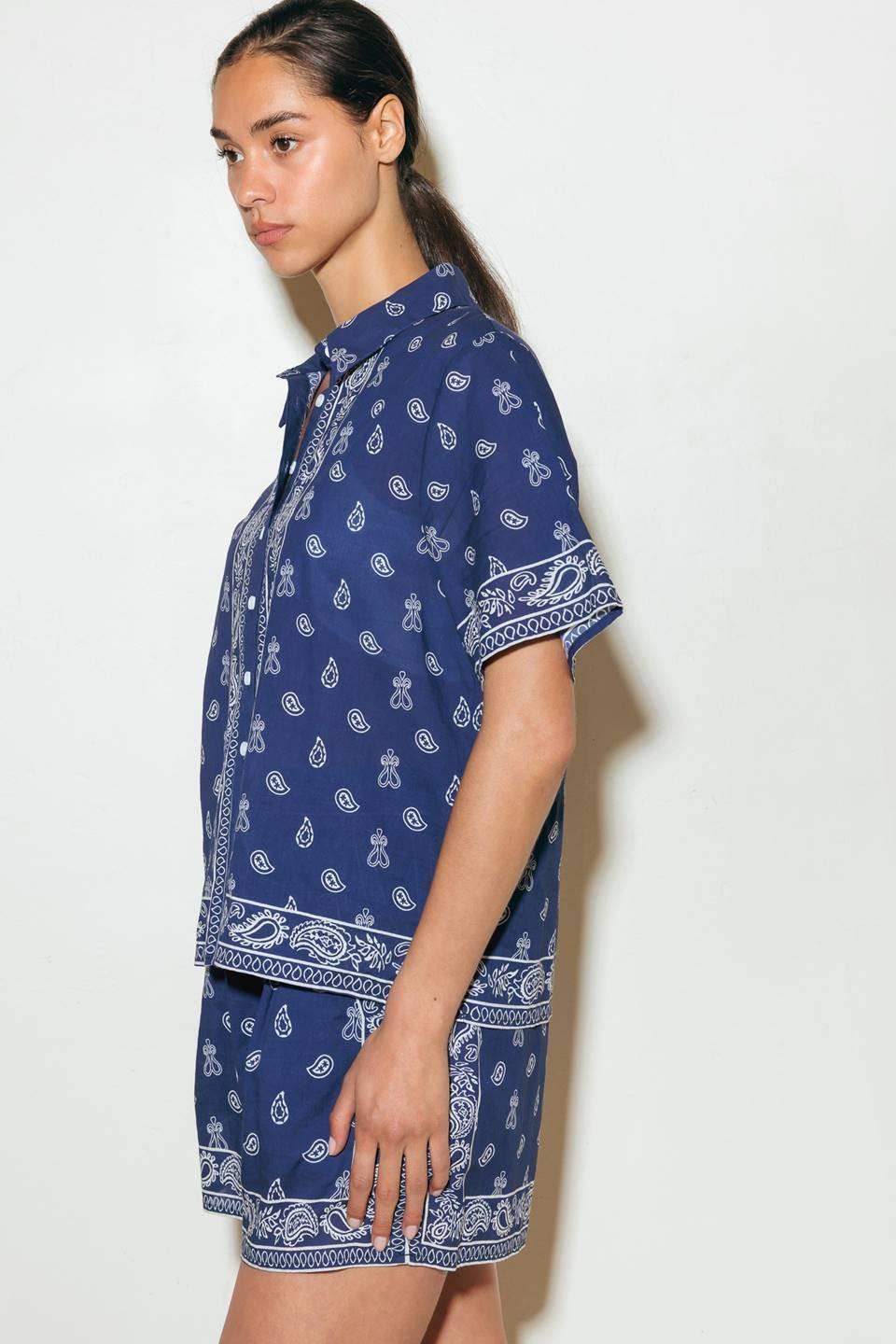 SUNKISSED MEADOW WOVEN SHIRT - Flying Tomato - Flyclothing LLC