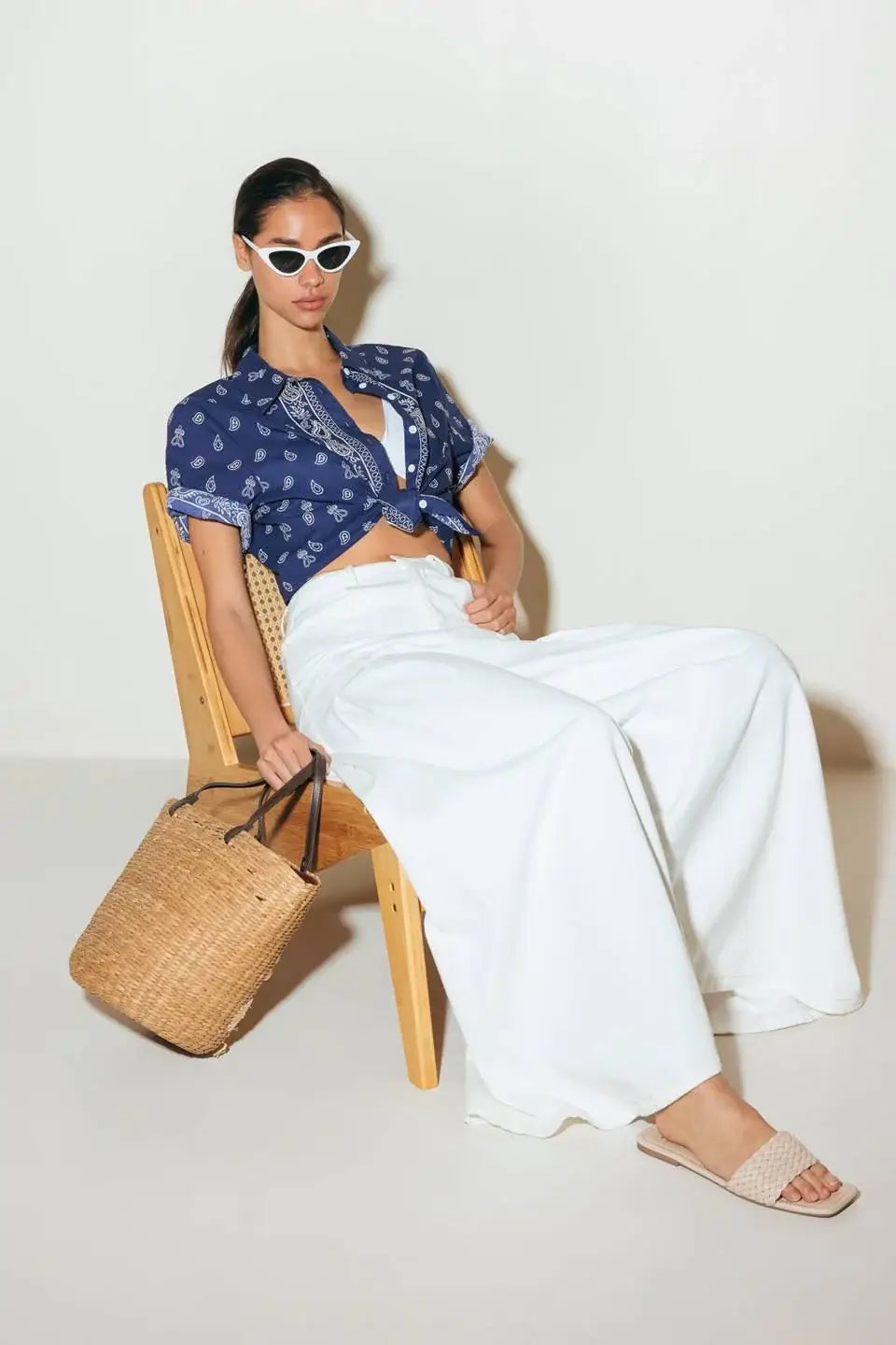 SUNKISSED MEADOW WOVEN SHIRT - Flying Tomato - Flyclothing LLC