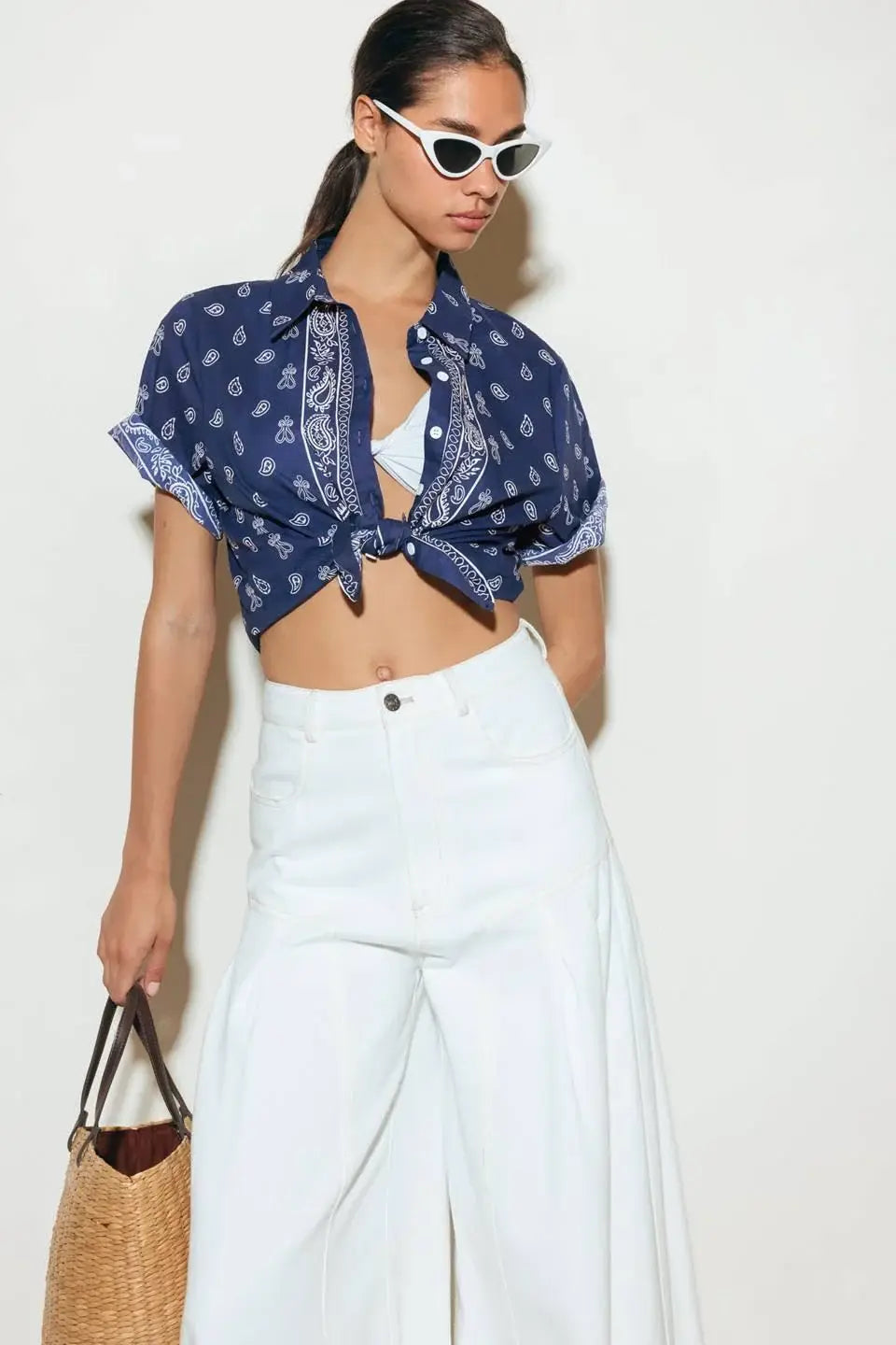 SUNKISSED MEADOW WOVEN SHIRT - Flying Tomato - Flyclothing LLC