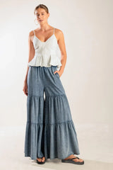IT'S PERFECT TIMING WOVEN CAMI TOP - Flying Tomato - Flyclothing LLC
