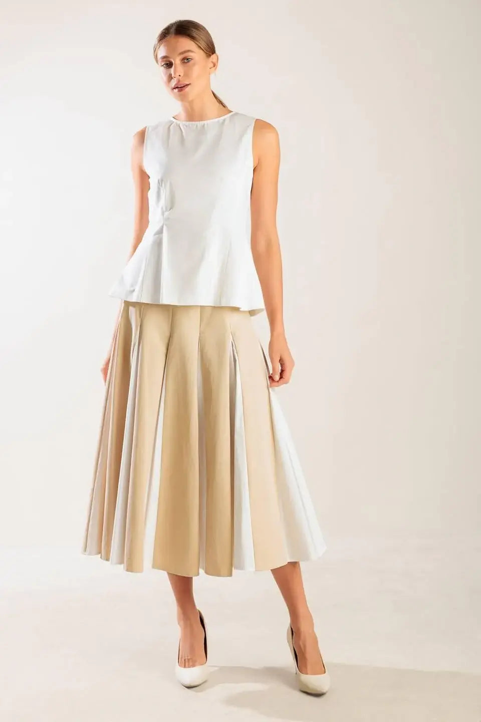 FIRST DATE WHITE WOVEN TOP - Flying Tomato - Flyclothing LLC