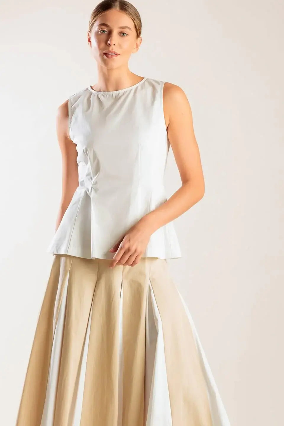 FIRST DATE WHITE WOVEN TOP - Flying Tomato - Flyclothing LLC