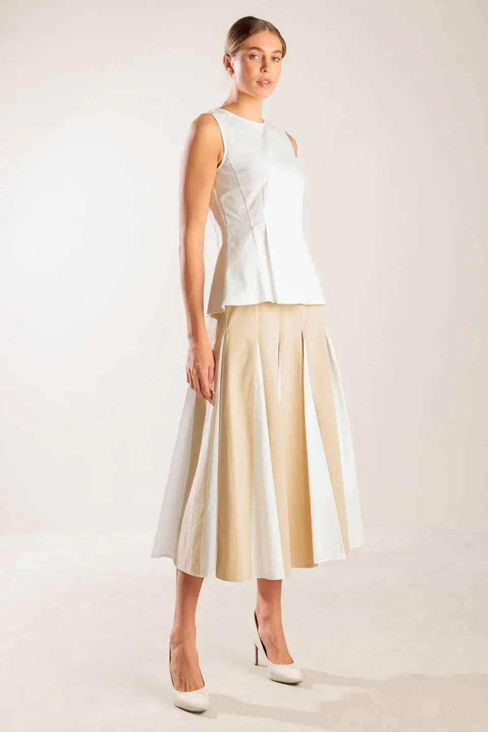 FIRST DATE WHITE WOVEN TOP - Flying Tomato - Flyclothing LLC