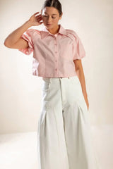 MEET YOU AT THE GARDEN WOVEN TOP - Flying Tomato - Flyclothing LLC