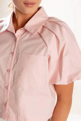 MEET YOU AT THE GARDEN WOVEN TOP - Flying Tomato - Flyclothing LLC