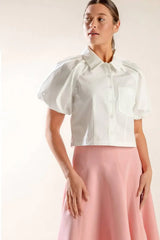 MEET YOU AT THE GARDEN WOVEN TOP - Flying Tomato - Flyclothing LLC