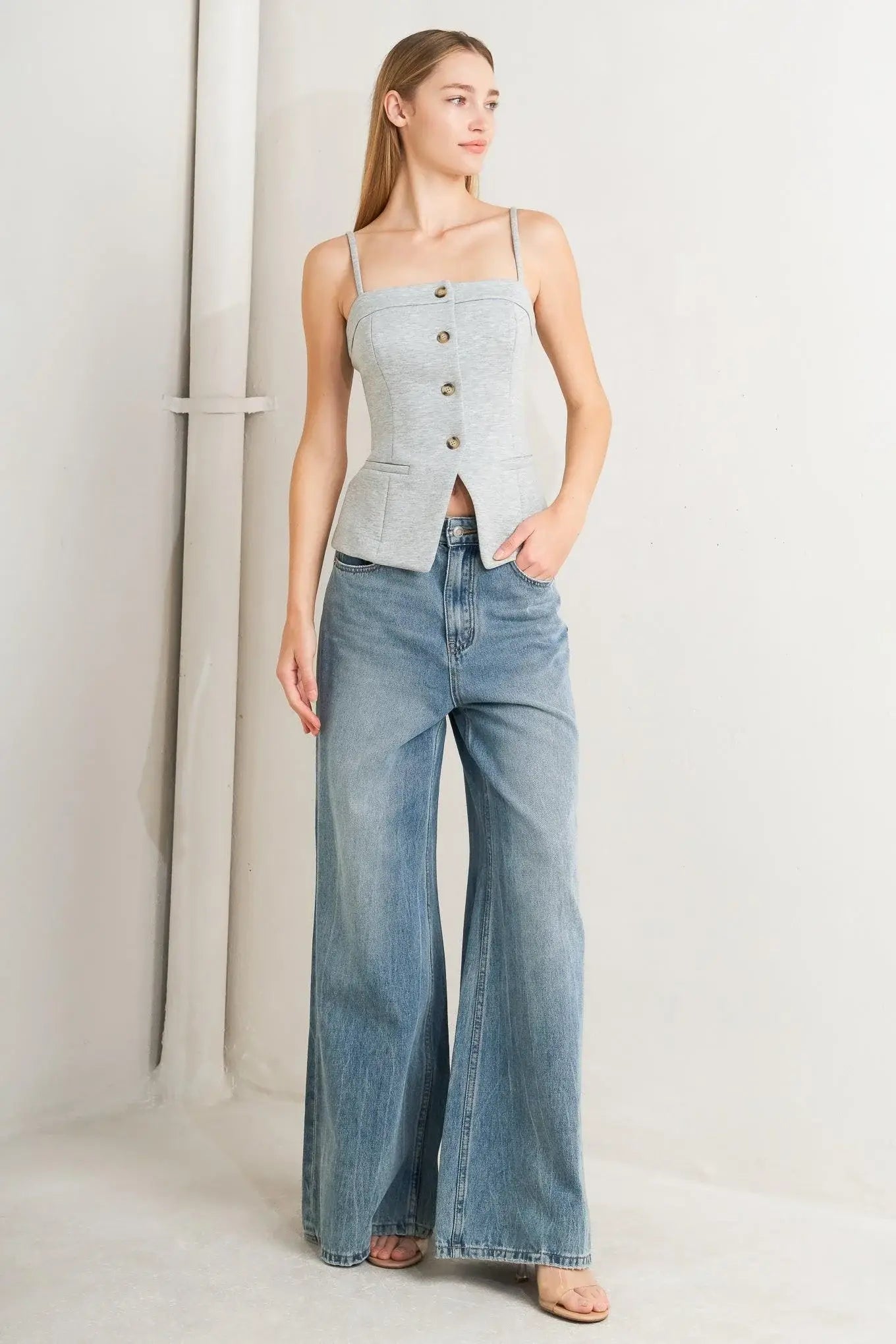 LOVELY BY NATURE KNIT VEST - Flying Tomato - Flyclothing LLC