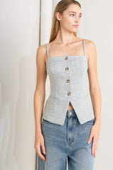 LOVELY BY NATURE KNIT VEST - Flying Tomato - Flyclothing LLC