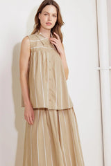 SOMEWHERE TO BE WOVEN TOP - Flying Tomato - Flyclothing LLC