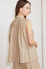 SOMEWHERE TO BE WOVEN TOP - Flying Tomato - Flyclothing LLC