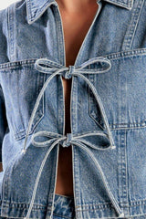 BY CHANCE DENIM TOP - Flying Tomato - Flyclothing LLC