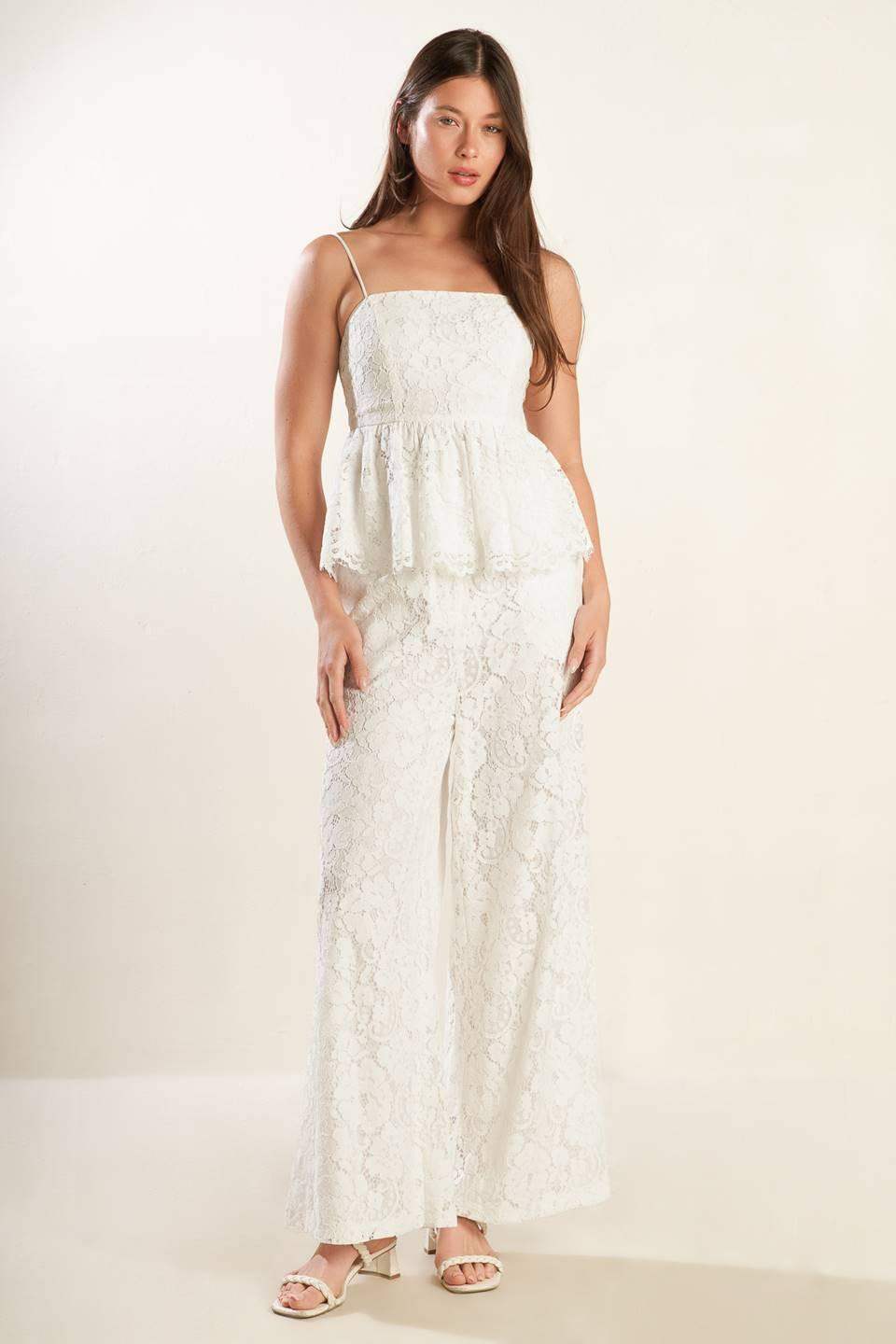 WE TRUST YOU WOVEN LACE TOP - Flying Tomato - Flyclothing LLC