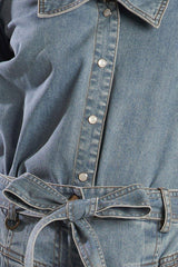 ETERNAL SUNSHINE CHAMBRAY DENIM TOP - Flying Tomato - Flyclothing LLC