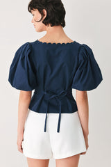 NEVER ORDINARY WHITE WOVEN TOP