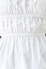 BEACH CLUB WOVEN STRAPLESS TOP