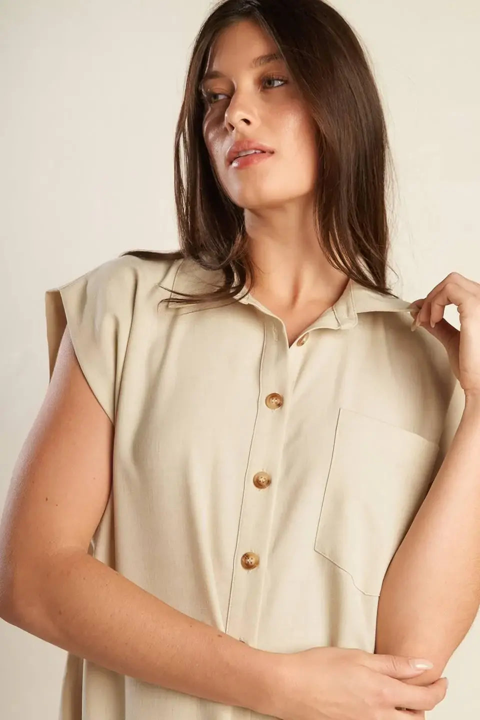 GO WITH GRACE WOVEN SHIRT - Flying Tomato - Flyclothing LLC