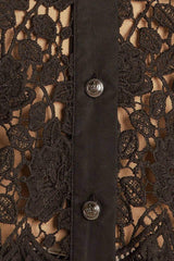 DREAM OF THE FLEET WOVEN LACE TOP - Flying Tomato - Flyclothing LLC