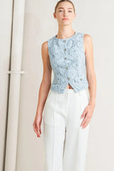 SWEET BUT STRONG WOVEN VEST - Flying Tomato - Flyclothing LLC