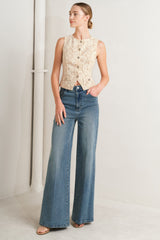 SWEET BUT STRONG WOVEN VEST - Flying Tomato - Flyclothing LLC