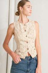 SWEET BUT STRONG WOVEN VEST - Flying Tomato - Flyclothing LLC