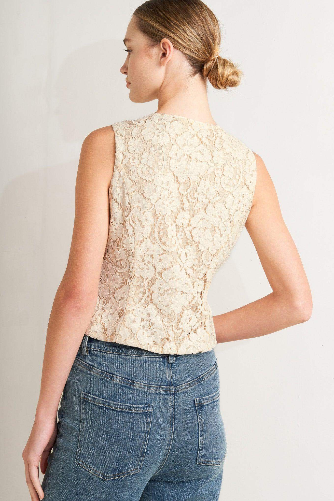 SWEET BUT STRONG WOVEN VEST - Flying Tomato - Flyclothing LLC