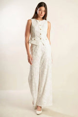 THINK LATER WOVEN LACE VEST - Flying Tomato - Flyclothing LLC