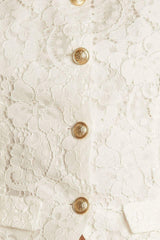 THINK LATER WOVEN LACE VEST - Flying Tomato - Flyclothing LLC