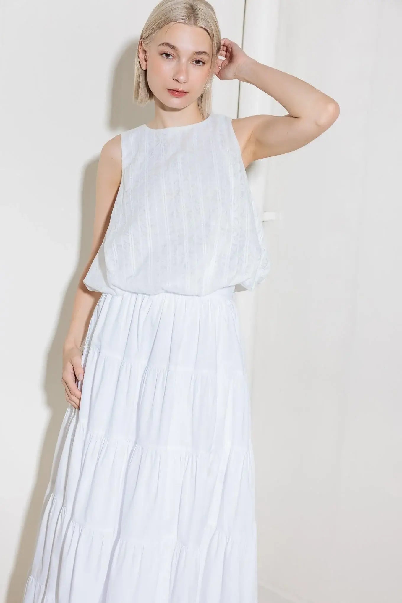 TIMELESS WITH EDGE WOVEN LACE TOP - Flying Tomato - Flyclothing LLC