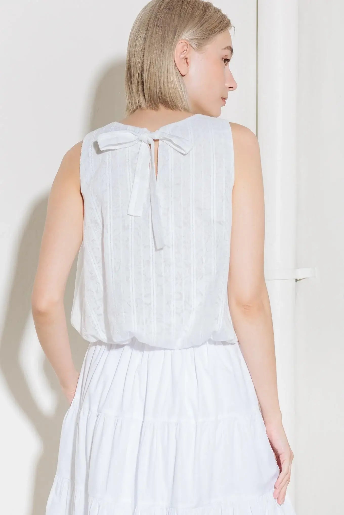 TIMELESS WITH EDGE WOVEN LACE TOP - Flying Tomato - Flyclothing LLC