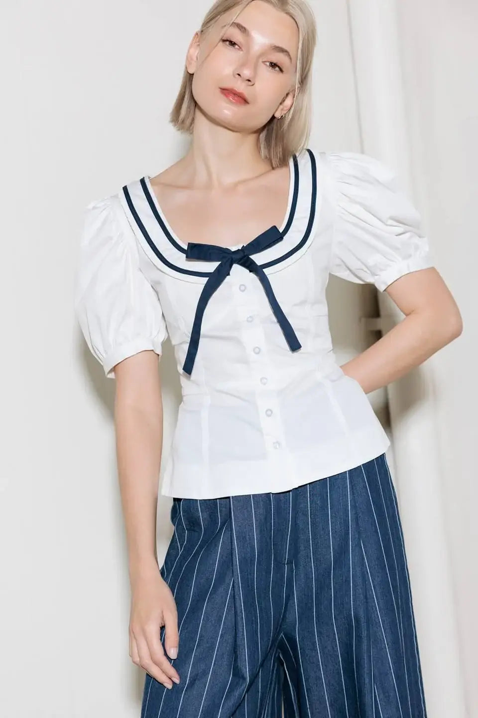 THE SWEETEST TOUCH WOVEN TOP - Flying Tomato - Flyclothing LLC