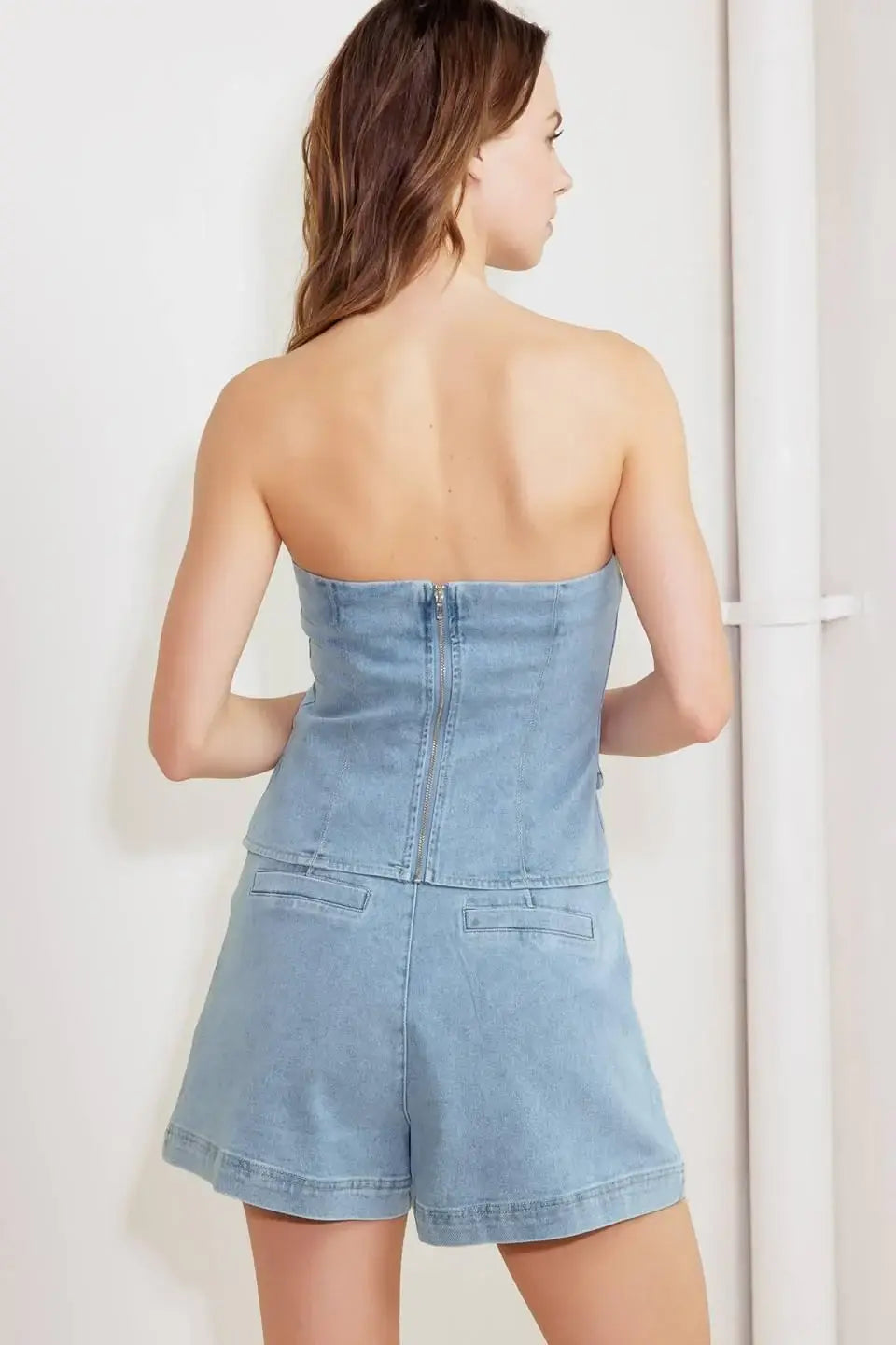 ANGEL WINGS AND CHAMOMILE DENIM TOP - Flying Tomato - Flyclothing LLC