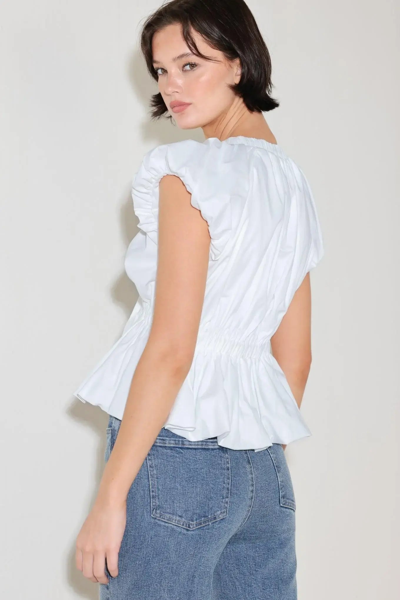 SCARLET COUNTRY GIRL WOVEN TOP - Flying Tomato - Flyclothing LLC