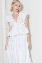 SLOW DOWN IN WHITE WOVEN TOP - Flying Tomato - Flyclothing LLC