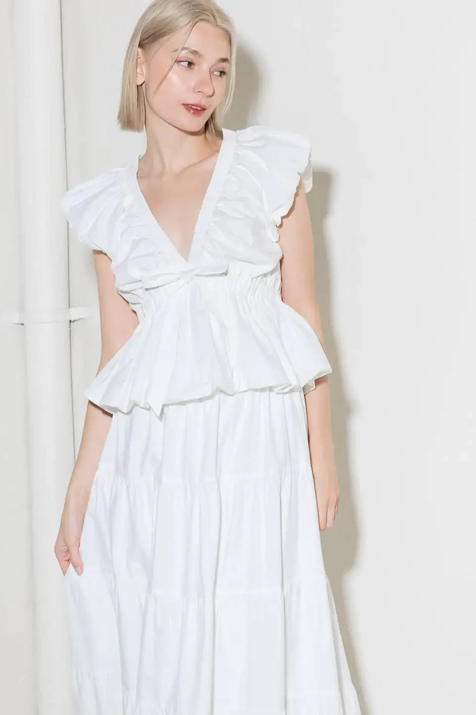 SLOW DOWN IN WHITE WOVEN TOP - Flying Tomato - Flyclothing LLC