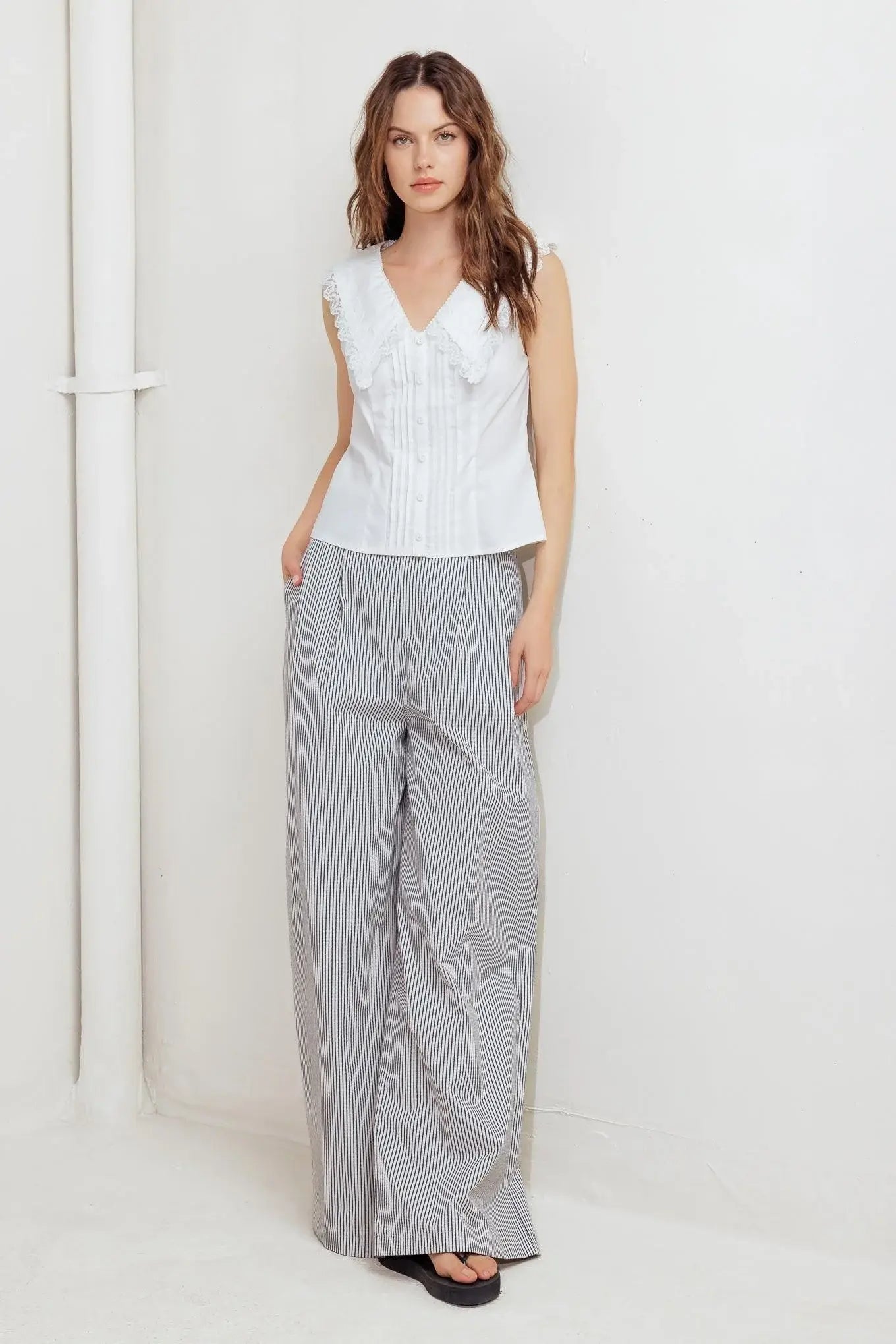 FRENCH MEADOW WOVEN TOP - Flying Tomato - Flyclothing LLC