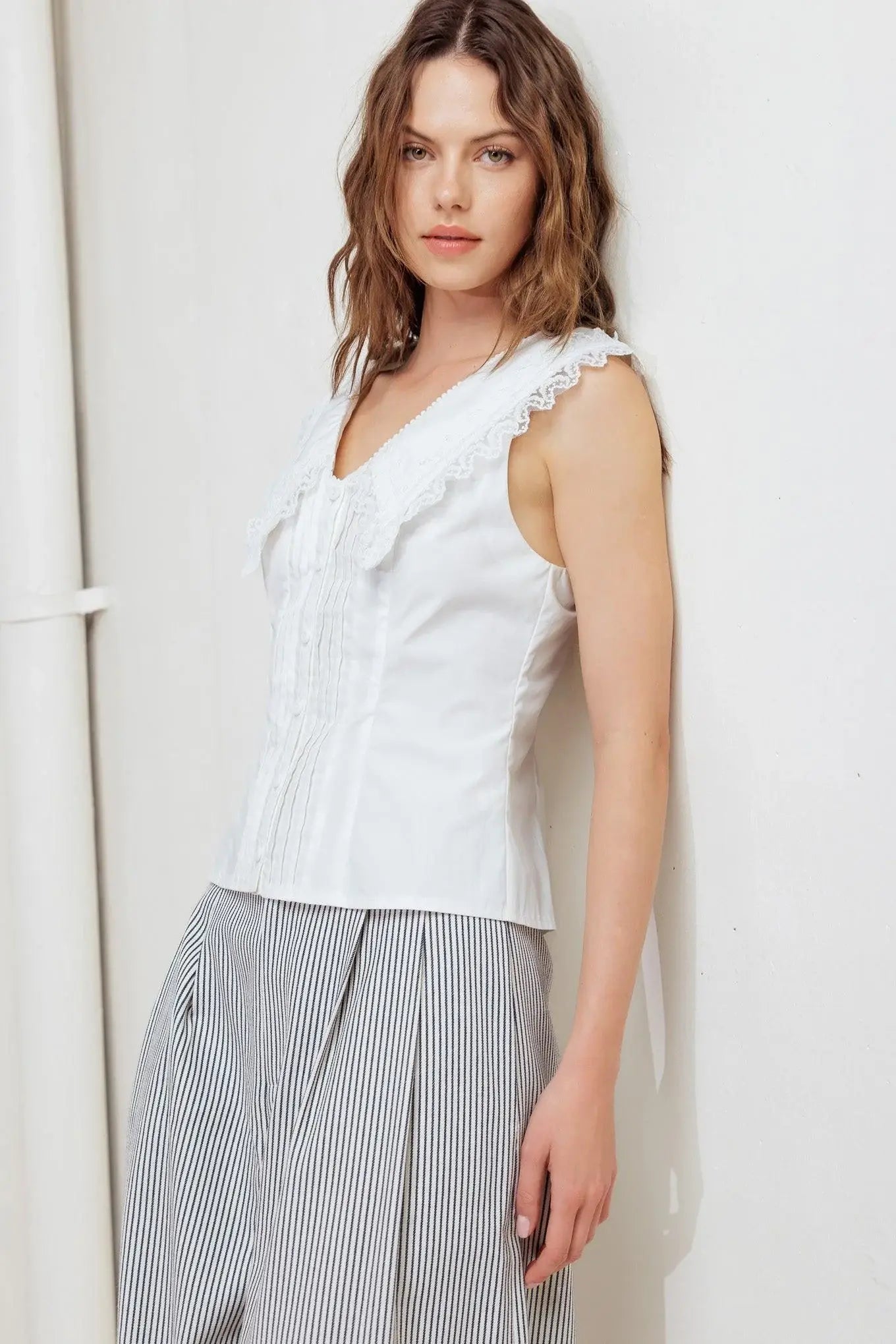FRENCH MEADOW WOVEN TOP - Flying Tomato - Flyclothing LLC