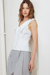 FRENCH MEADOW WOVEN TOP - Flying Tomato - Flyclothing LLC