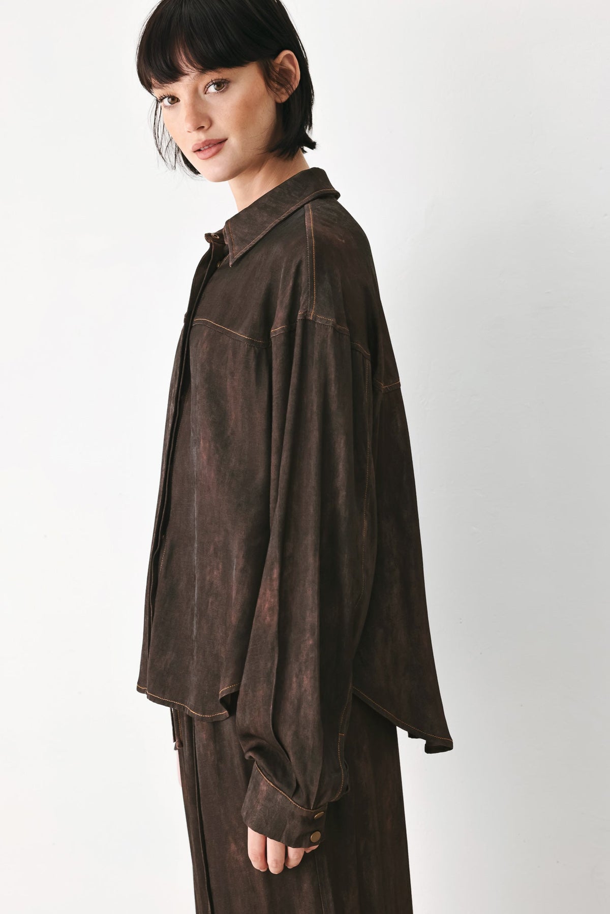 SABLE LOUNGE WOVEN TOP - Flying Tomato - Flyclothing LLC