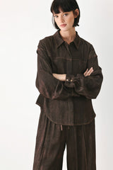 SABLE LOUNGE WOVEN TOP