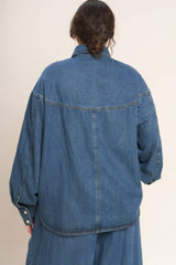 OFFLINE EDGE INDIGO DENIM TOP - Flying Tomato - Flyclothing LLC